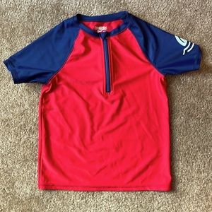 3/$12 Boys rash guard 1/4 zip top